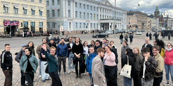 TU Studierende während einer Stadtführung in Helsinki